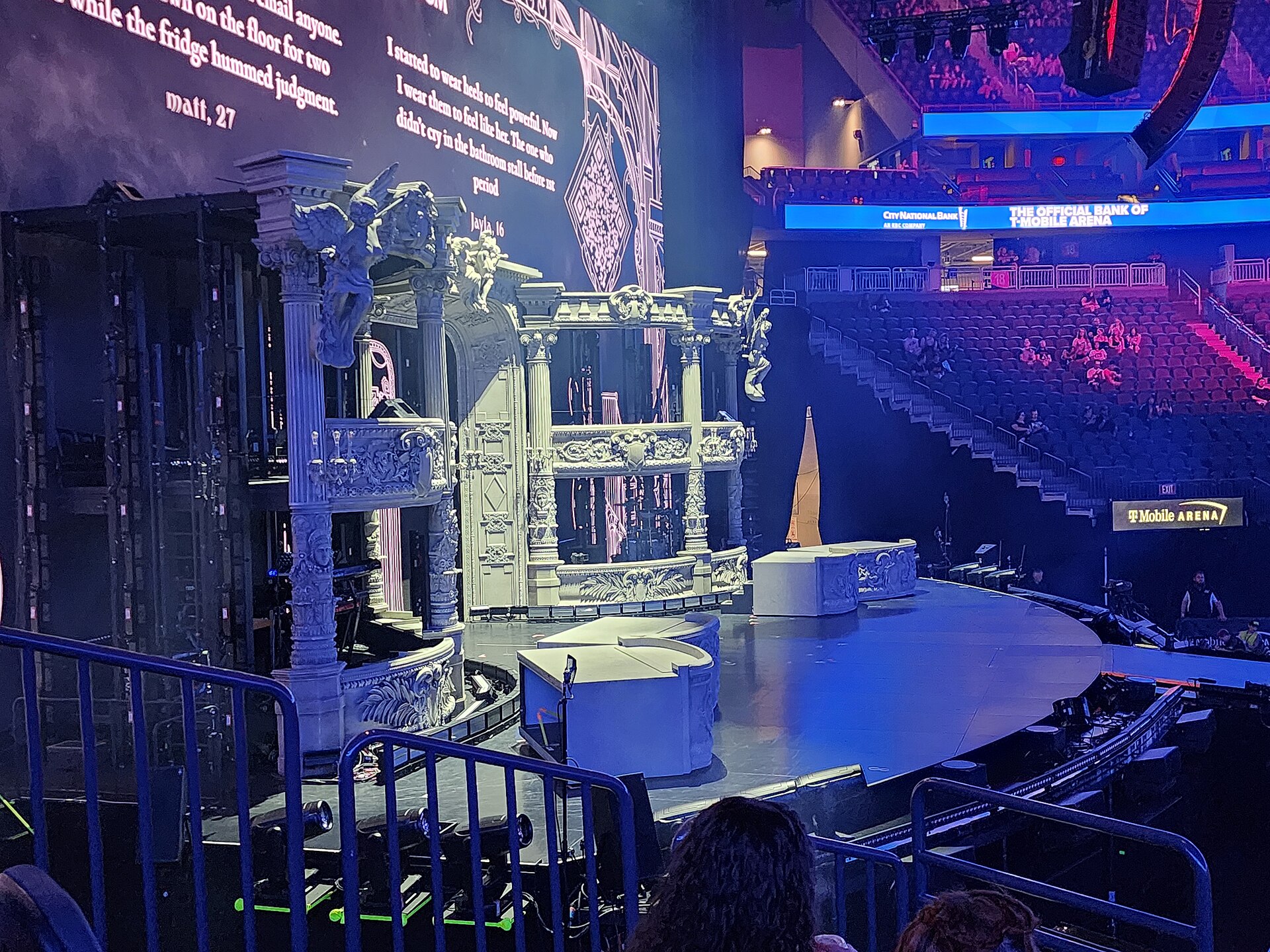 A real live concert at T-Mobile Arena in Las Vegas